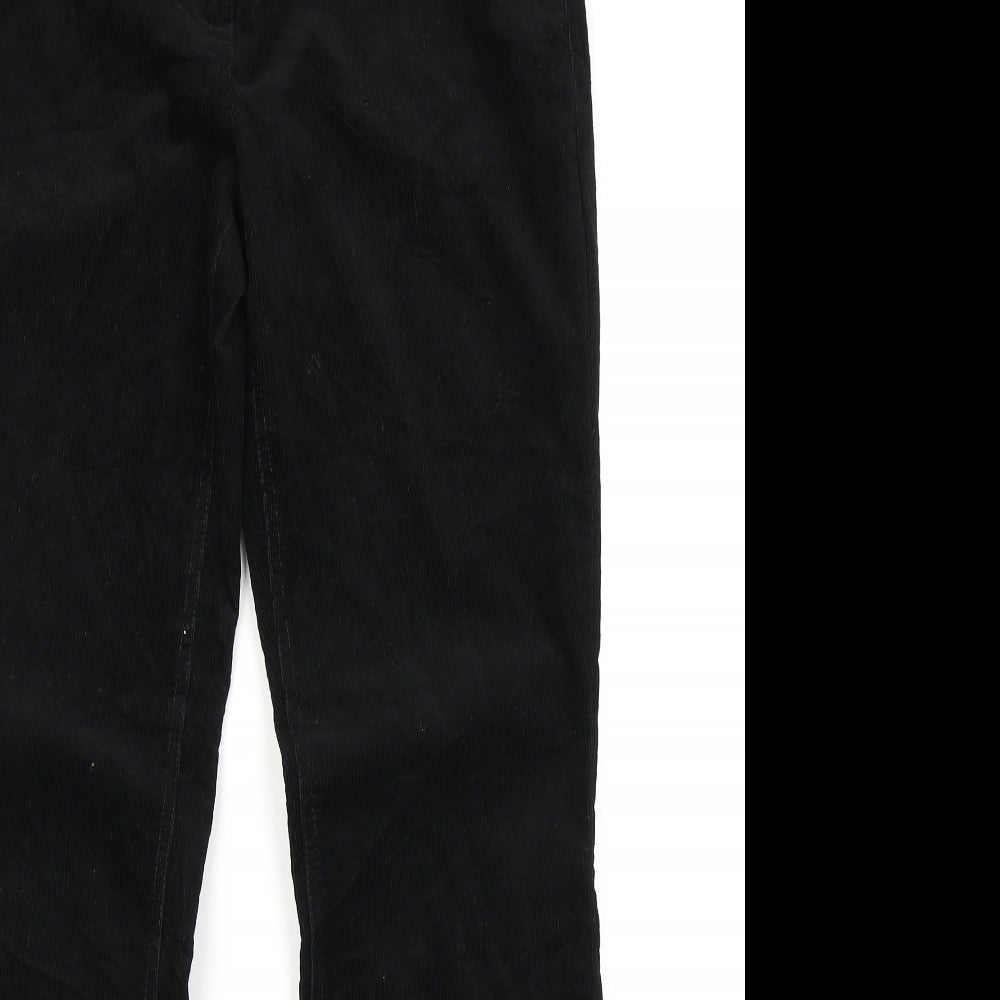 NEXT Womens Black  Corduroy Bootcut Jeans Size 12 L29 in