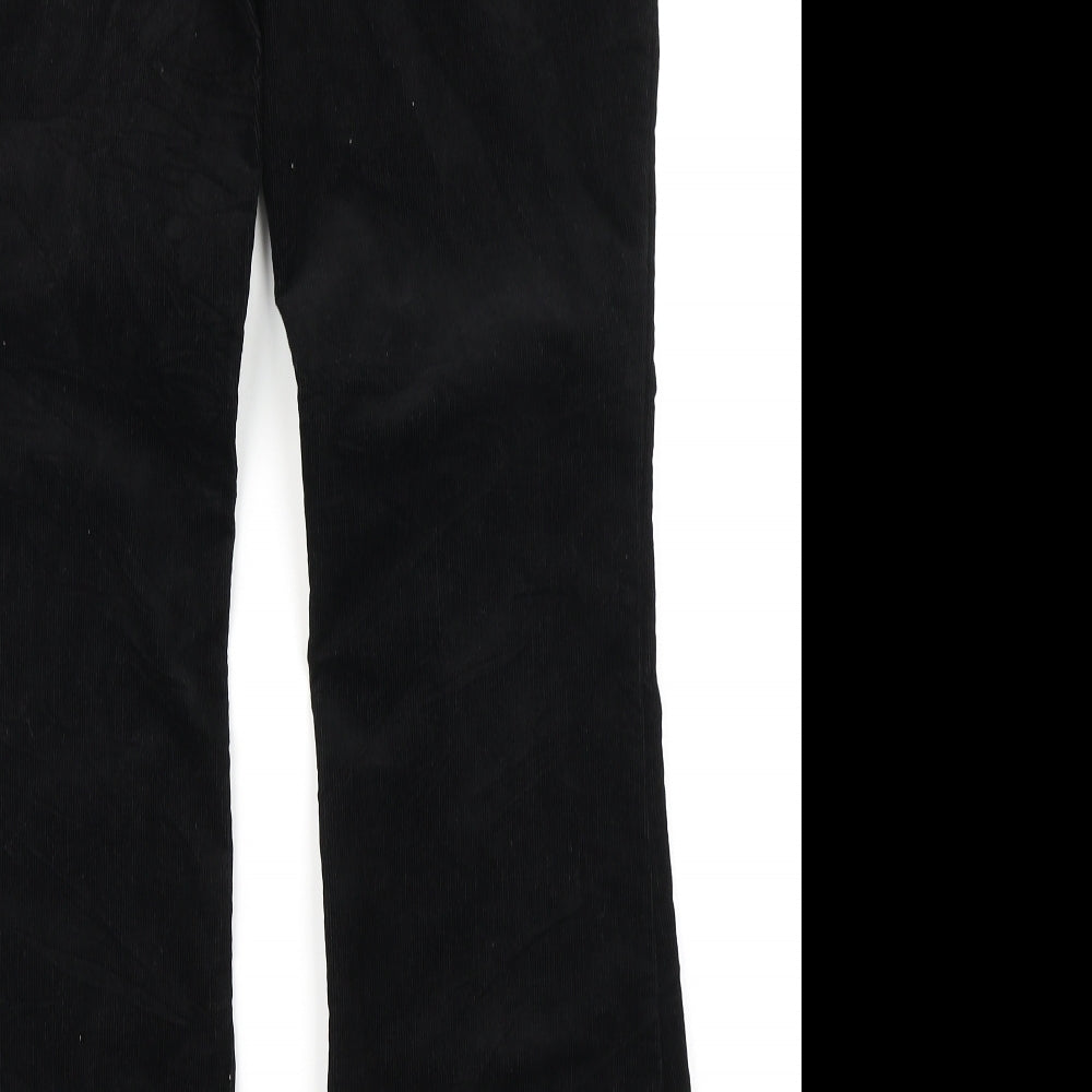 NEXT Womens Black  Corduroy Bootcut Jeans Size 12 L29 in