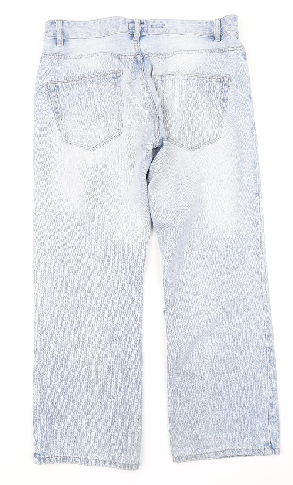 Easy Mens Blue  Denim Bootcut Jeans Size 34 in L27 in