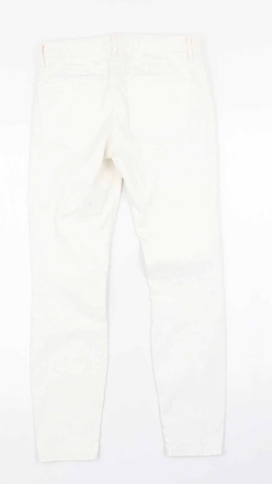 Zara Womens White  Denim Skinny Jeans Size 8 L25 in