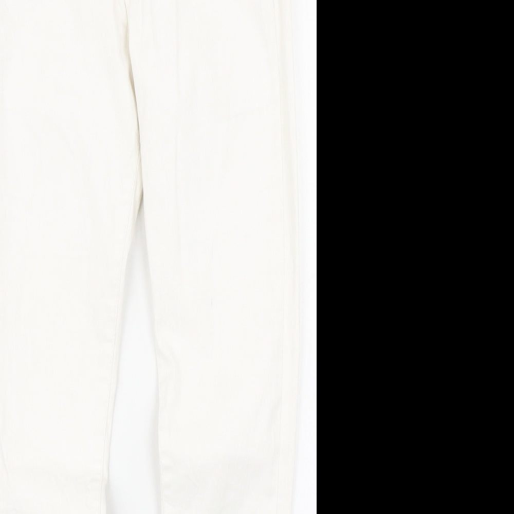 Zara Womens White  Denim Skinny Jeans Size 8 L25 in