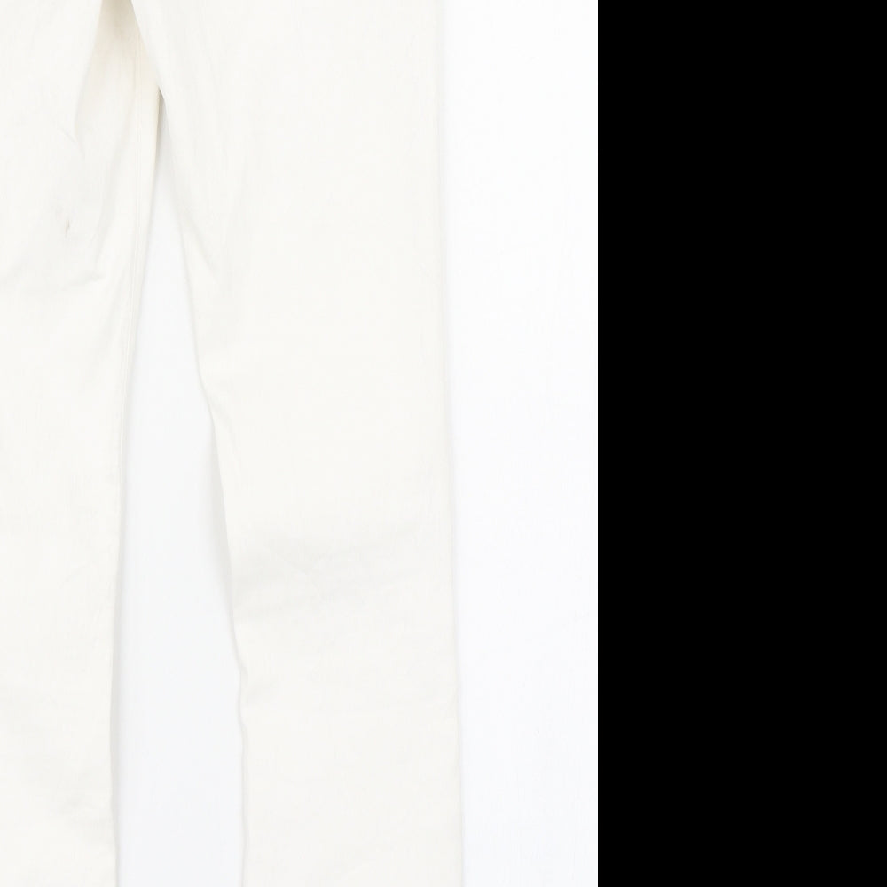 Zara Womens White  Denim Skinny Jeans Size 8 L25 in
