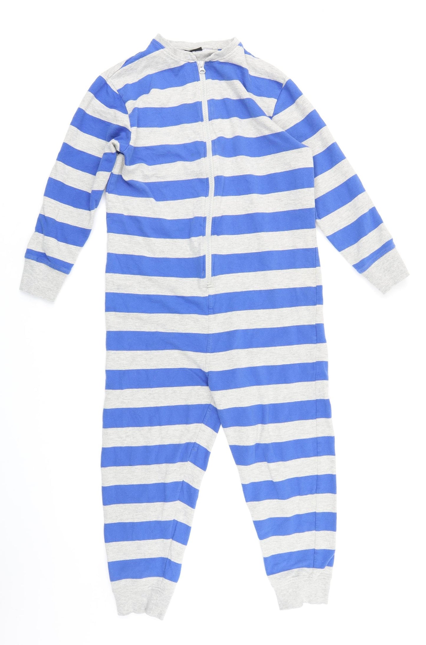 NEXT Boys Blue Striped Fleece  One Piece Size 10 Years