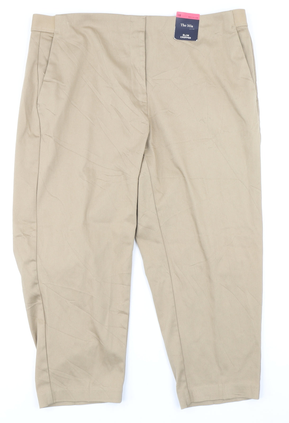 M&S Collection Womens Brown   Pedal Pusher Trousers Size 18 L20 in