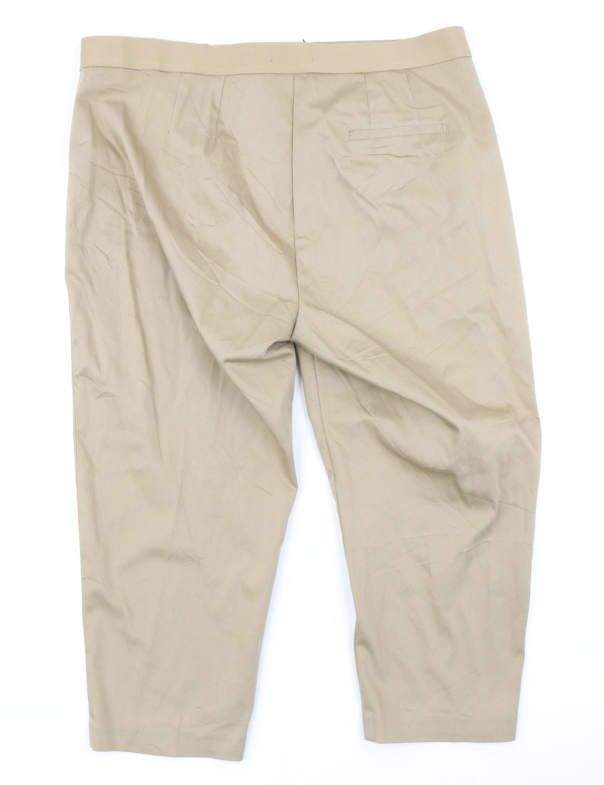 M&S Collection Womens Brown   Pedal Pusher Trousers Size 18 L20 in