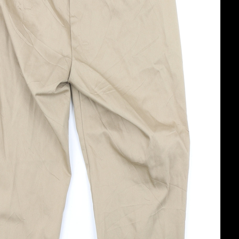 M&S Collection Womens Brown   Pedal Pusher Trousers Size 18 L20 in