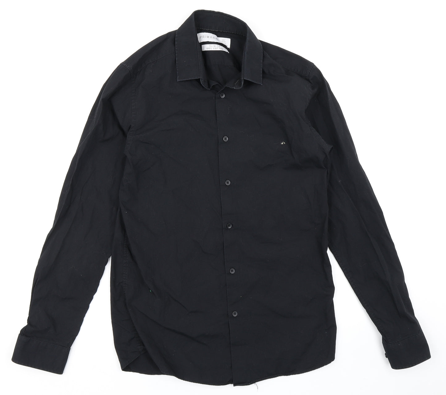 Primark Mens Black    Dress Shirt Size 14.5