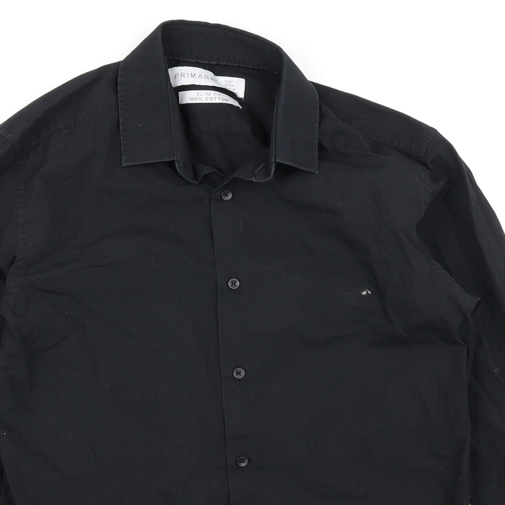 Primark Mens Black    Dress Shirt Size 14.5