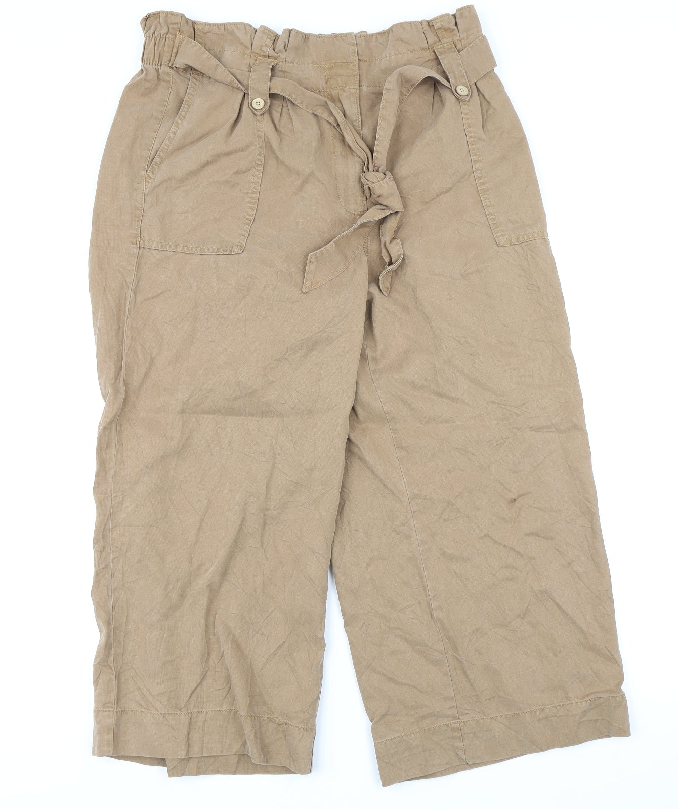 M&S Collection Womens Brown   Trousers  Size 14 L22 in