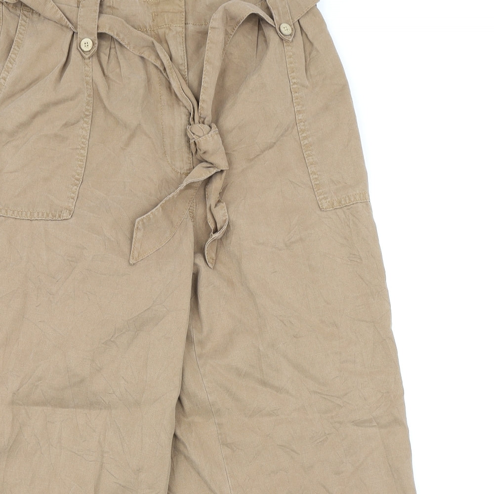 M&S Collection Womens Brown   Trousers  Size 14 L22 in