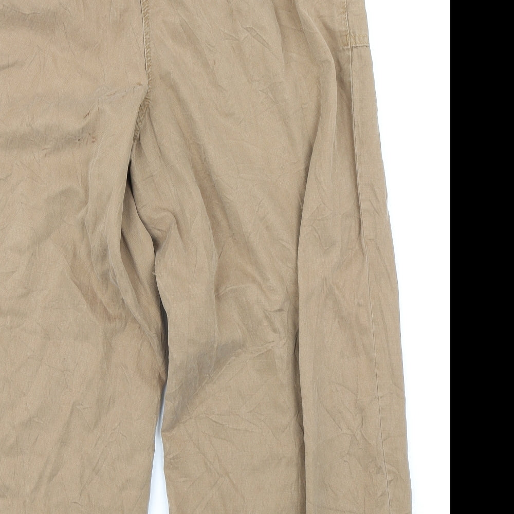 M&S Collection Womens Brown   Trousers  Size 14 L22 in