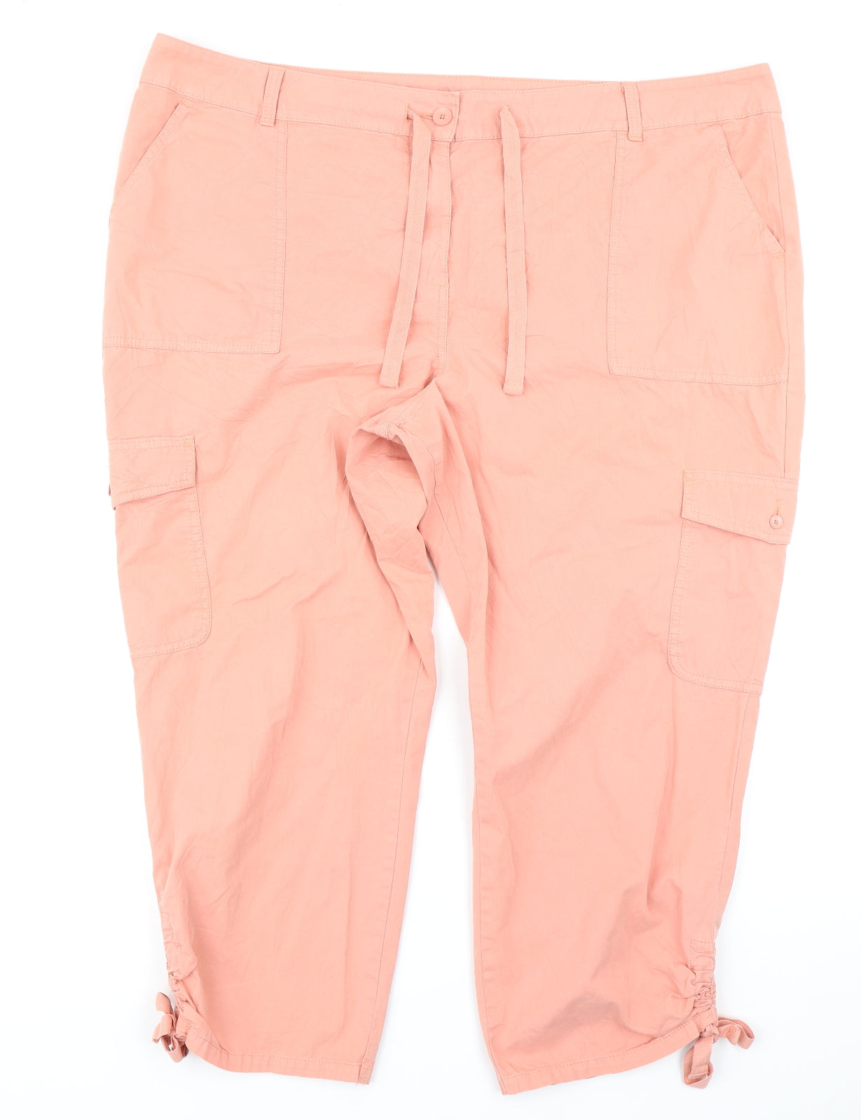 TU Womens Pink   Cargo Trousers Size 22 L22 in