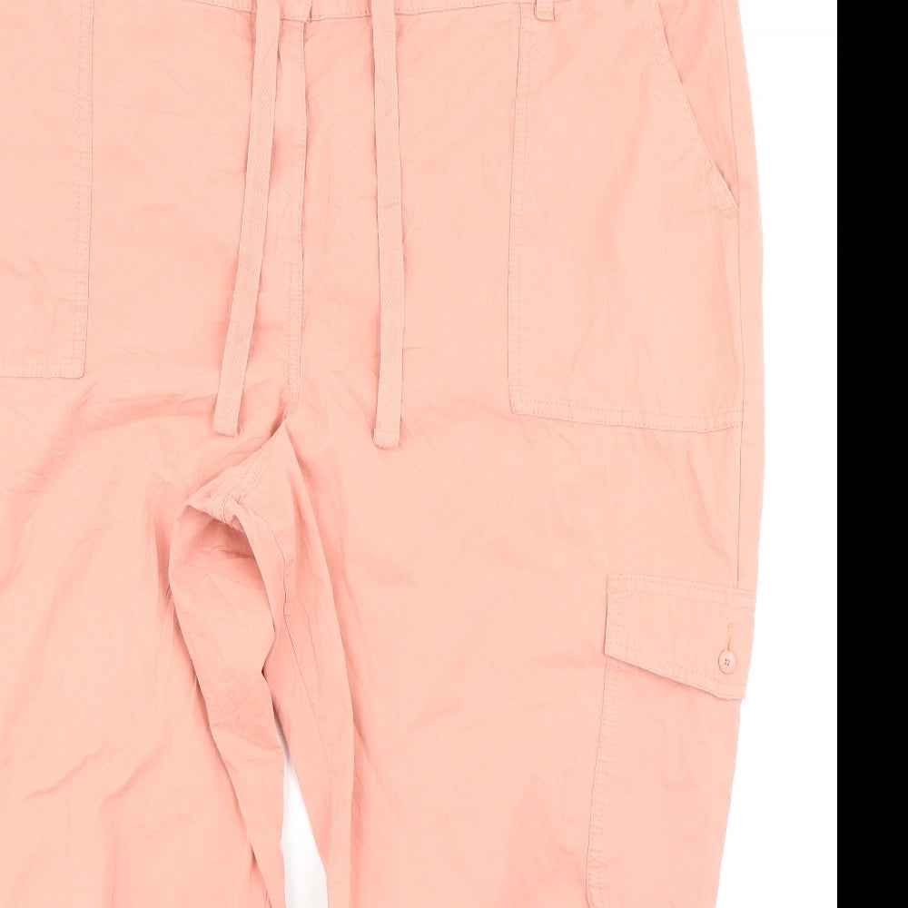 TU Womens Pink   Cargo Trousers Size 22 L22 in