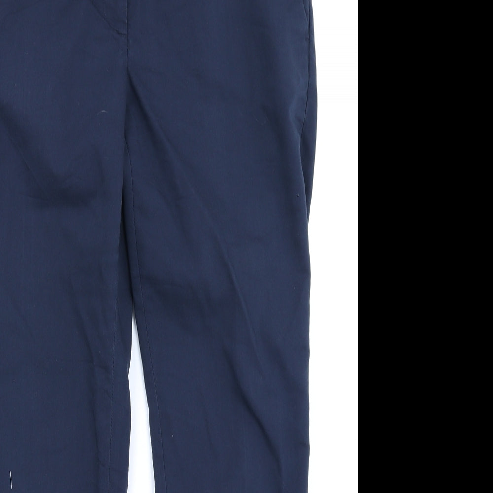 H&M Womens Blue   Pedal Pusher Trousers Size 8 L23 in