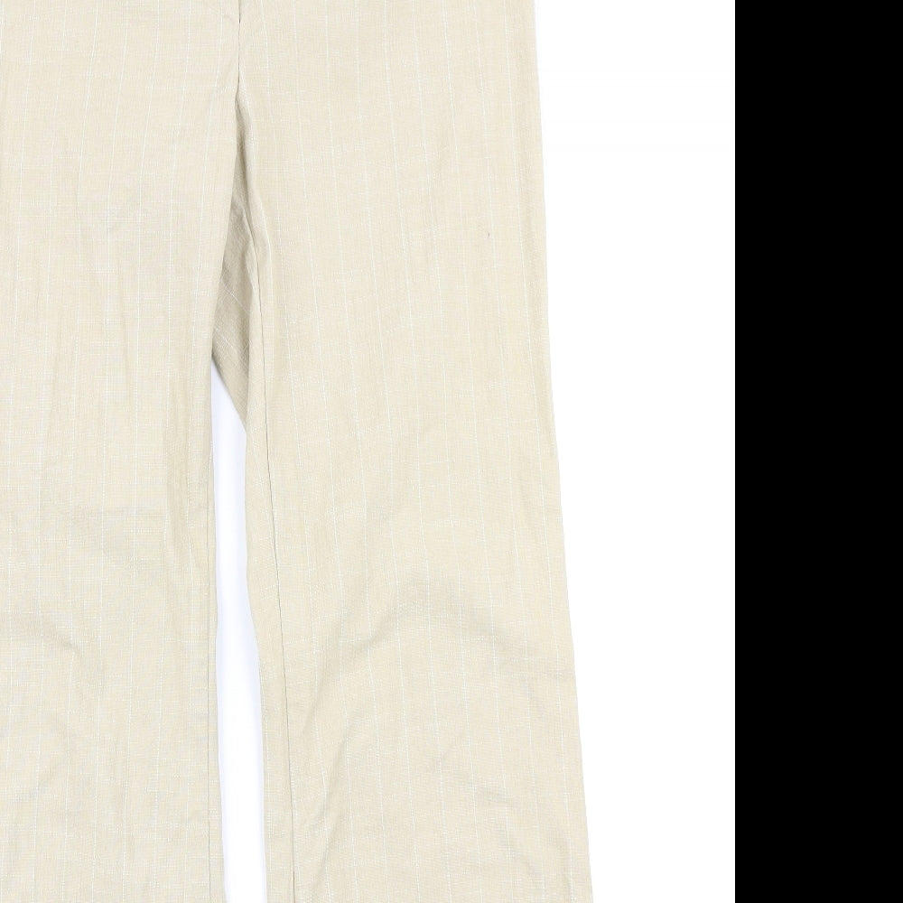 River Island Womens Brown Check  Trousers  Size 12 L30 in