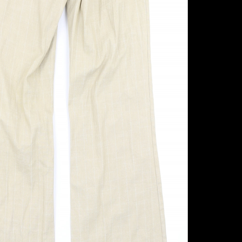 River Island Womens Brown Check  Trousers  Size 12 L30 in