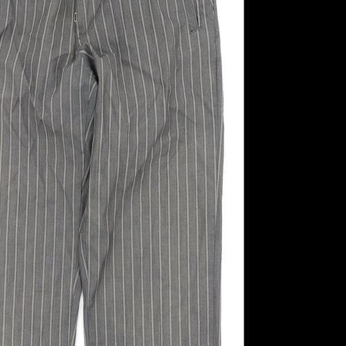 Volcom Mens Grey Striped  Trousers  Size 34 in L28 in