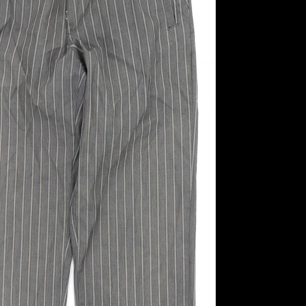 Volcom Mens Grey Striped  Trousers  Size 34 in L28 in