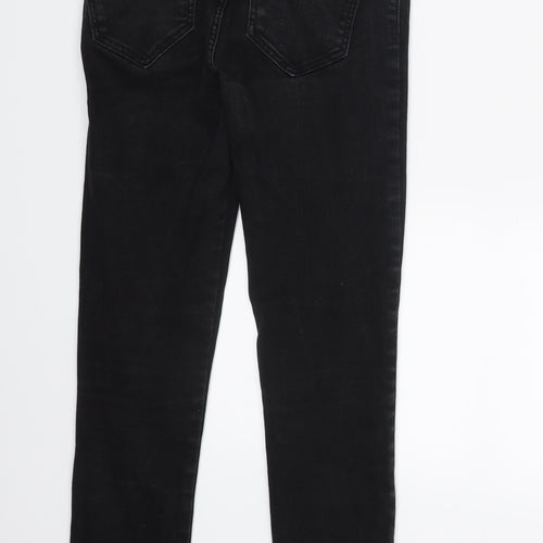 Miss Selfridge Womens Black  Denim Skinny Jeans Size 8 L24 in