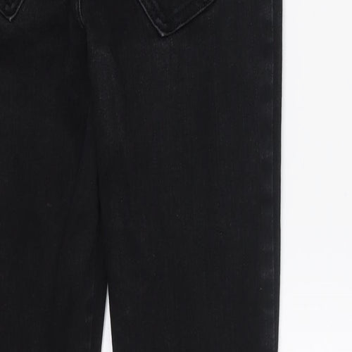 Miss Selfridge Womens Black  Denim Skinny Jeans Size 8 L24 in