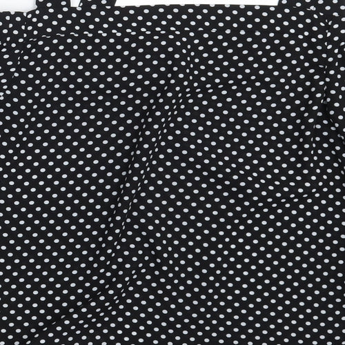 Atmosphere Womens Black Polka Dot  Basic Blouse Size 10
