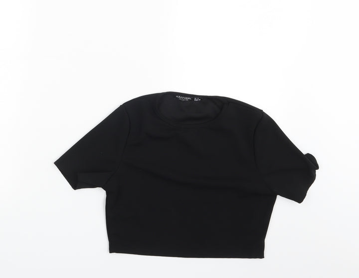 Nasty Gal Womens Black   Basic Blouse Size 8