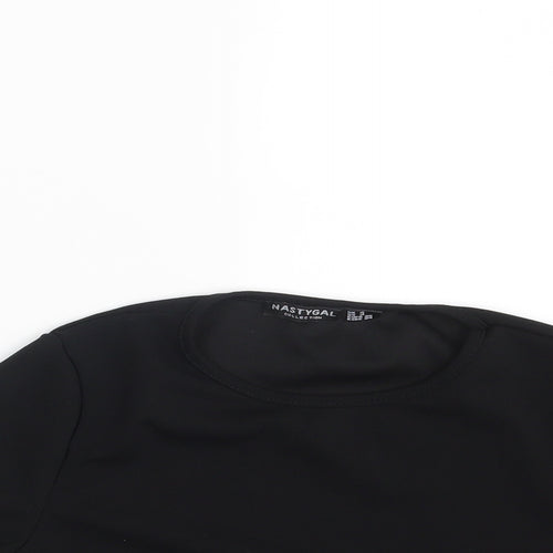 Nasty Gal Womens Black   Basic Blouse Size 8