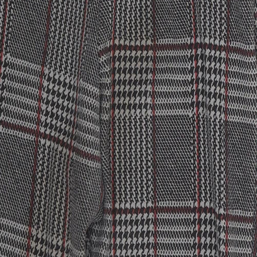 Boohoo Womens Multicoloured Check  Trousers  Size 10 L24 in