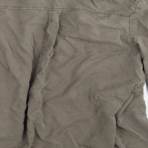 Pimkle Womens Brown   Basic Button-Up Size L