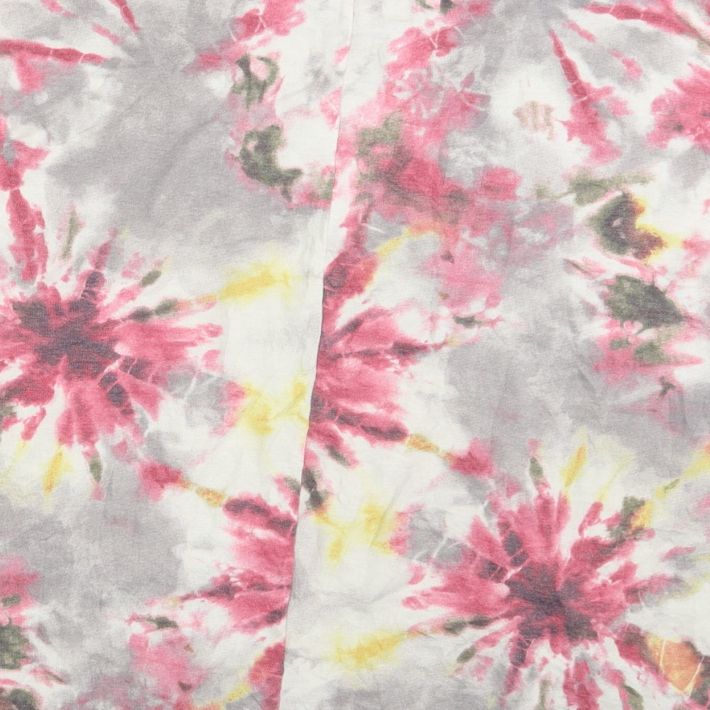 Preworn Womens Multicoloured Colourblock  Basic T-Shirt Size 2XL