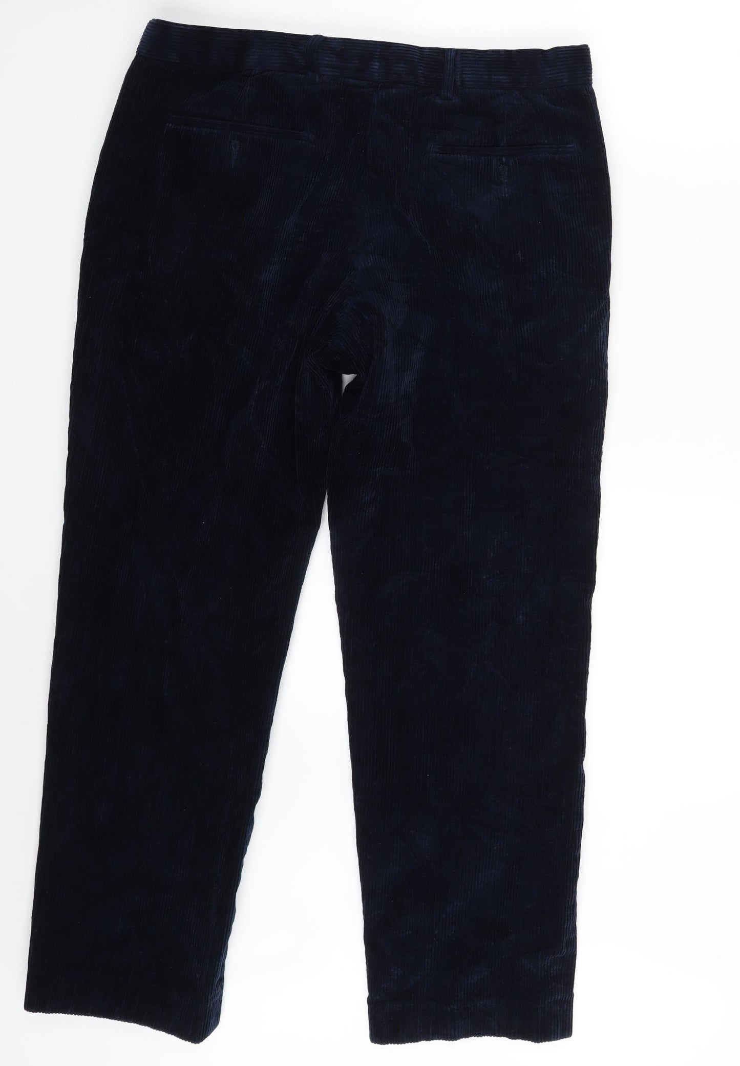 M&S Mens Blue  Corduroy Trousers  Size 36 in L31 in