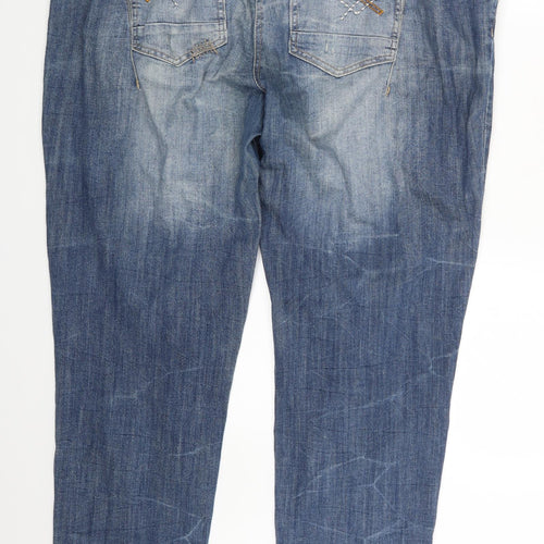 South Denim Womens Blue  Denim Straight Jeans Size 18 L32 in