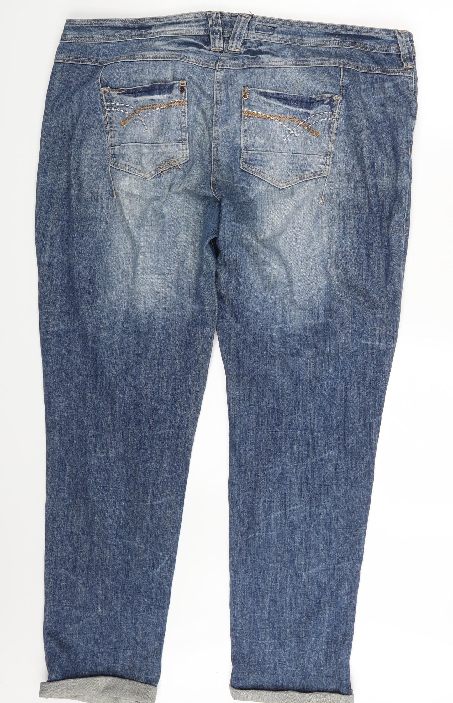 South Denim Womens Blue  Denim Straight Jeans Size 18 L32 in