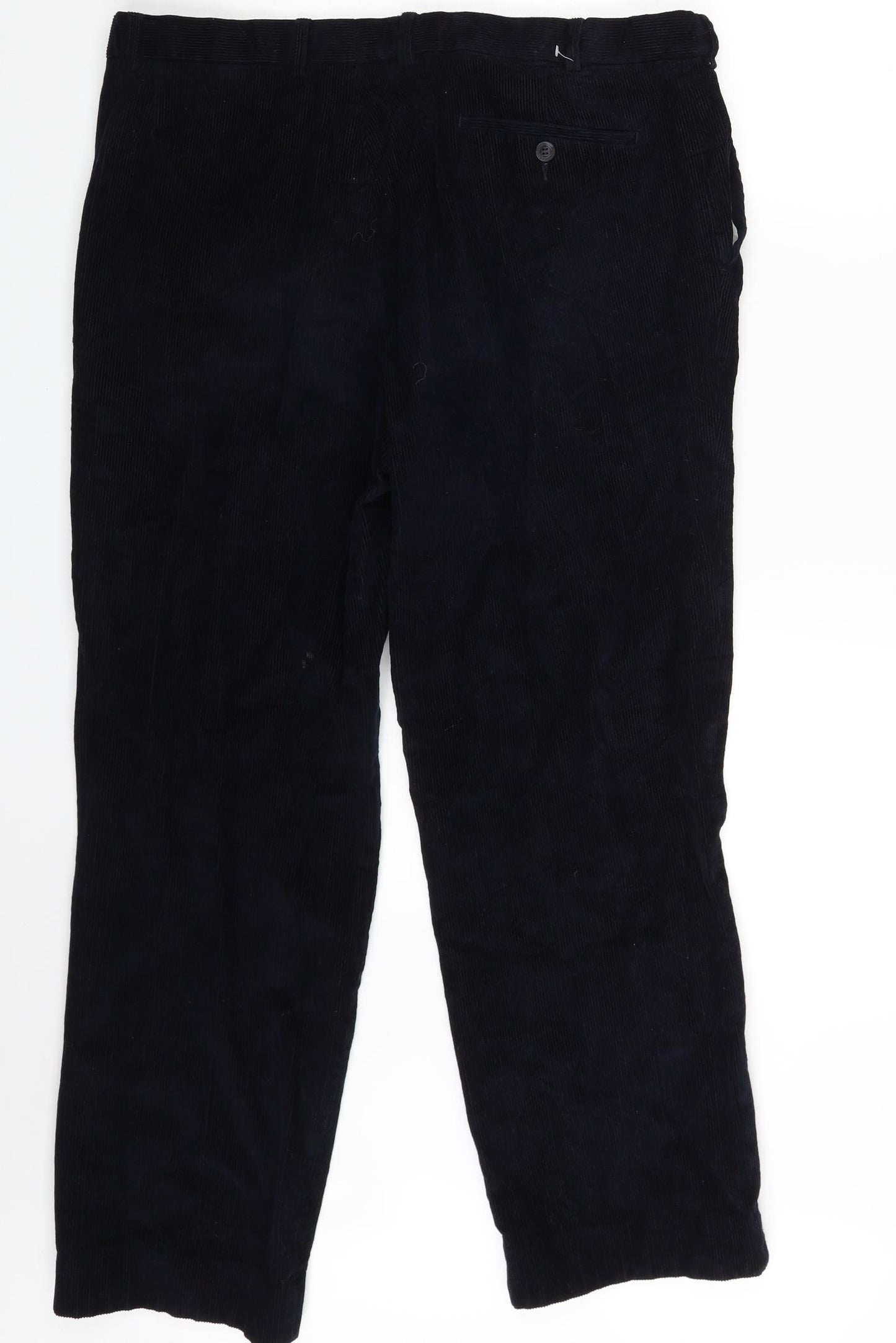 m&s Mens Blue  Corduroy Trousers  Size 38 in L31 in