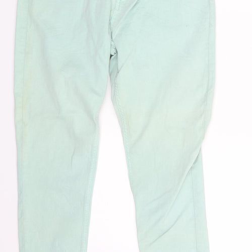 M&S Womens Green  Denim Skinny Jeans Size 14 L26 in