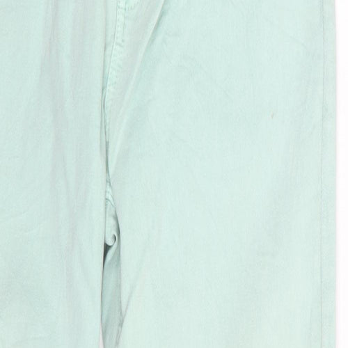 M&S Womens Green  Denim Skinny Jeans Size 14 L26 in