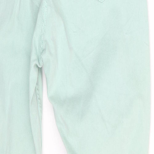 M&S Womens Green  Denim Skinny Jeans Size 14 L26 in