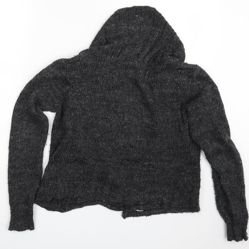 QED London Womens Grey   Cardigan Jumper Size M