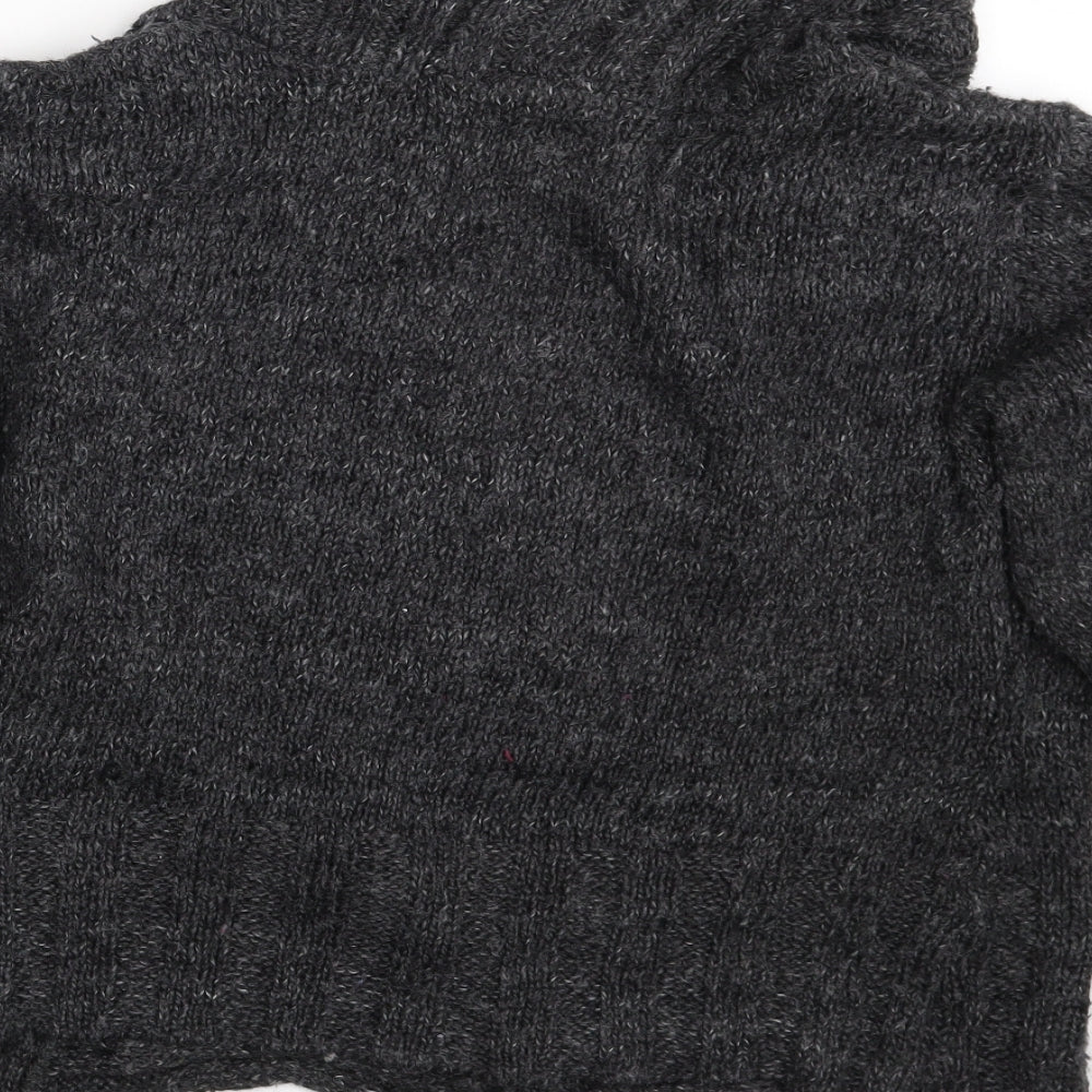 QED London Womens Grey   Cardigan Jumper Size M
