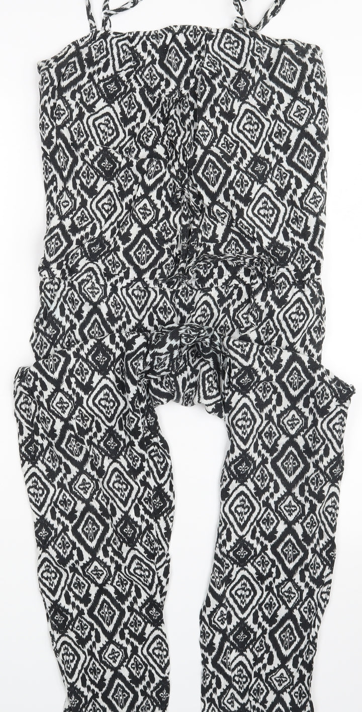 TU Womens Multicoloured Argyle/Diamond  Coverall One-Piece Size 8 L25 in