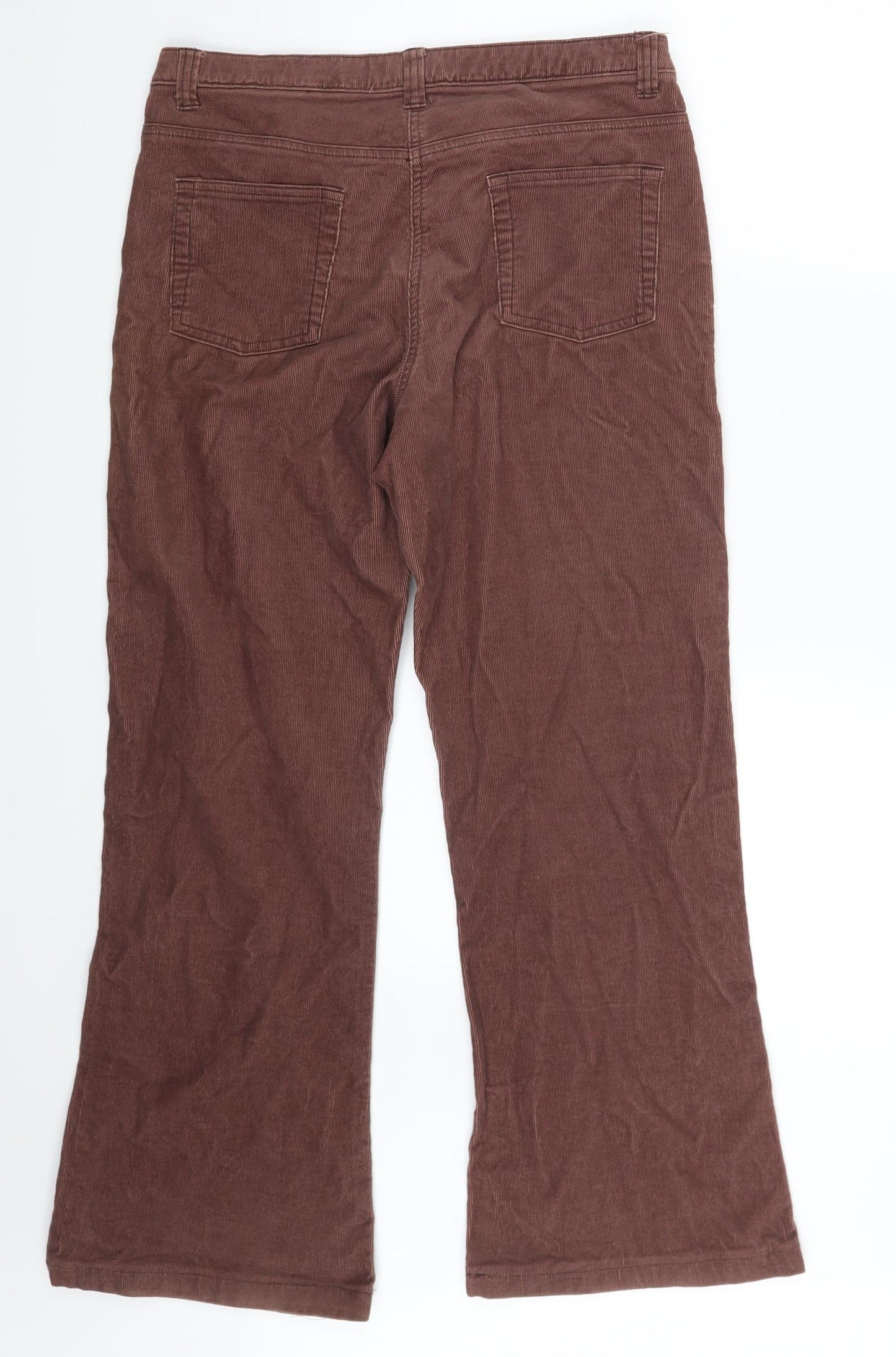 Monsoon Womens Purple  Corduroy Trousers  Size 12 L26 in