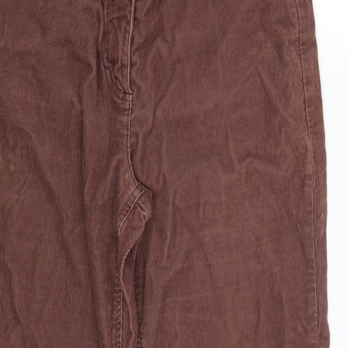 Monsoon Womens Purple  Corduroy Trousers  Size 12 L26 in