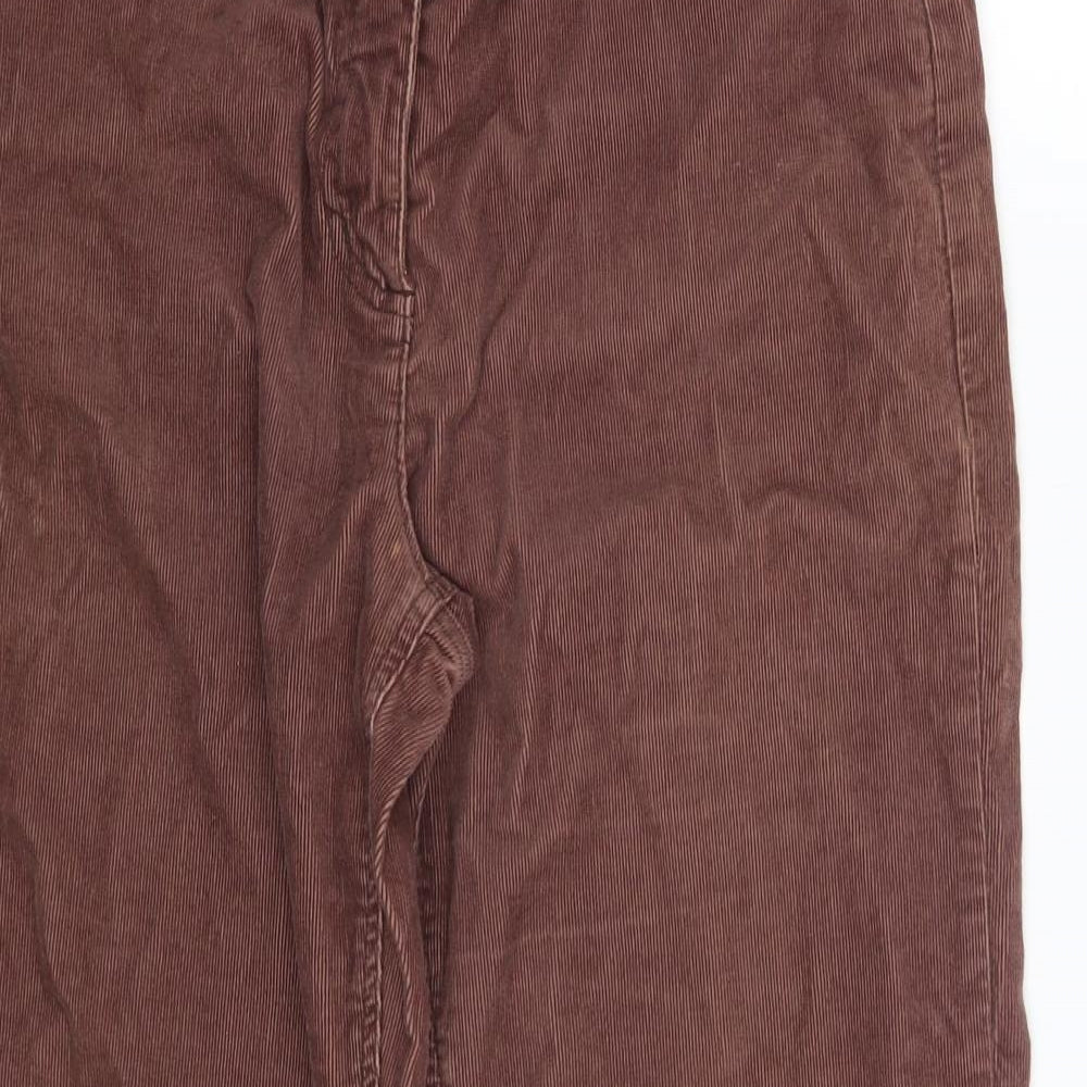 Monsoon Womens Purple  Corduroy Trousers  Size 12 L26 in