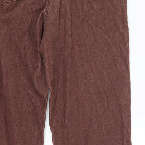 Monsoon Womens Purple  Corduroy Trousers  Size 12 L26 in