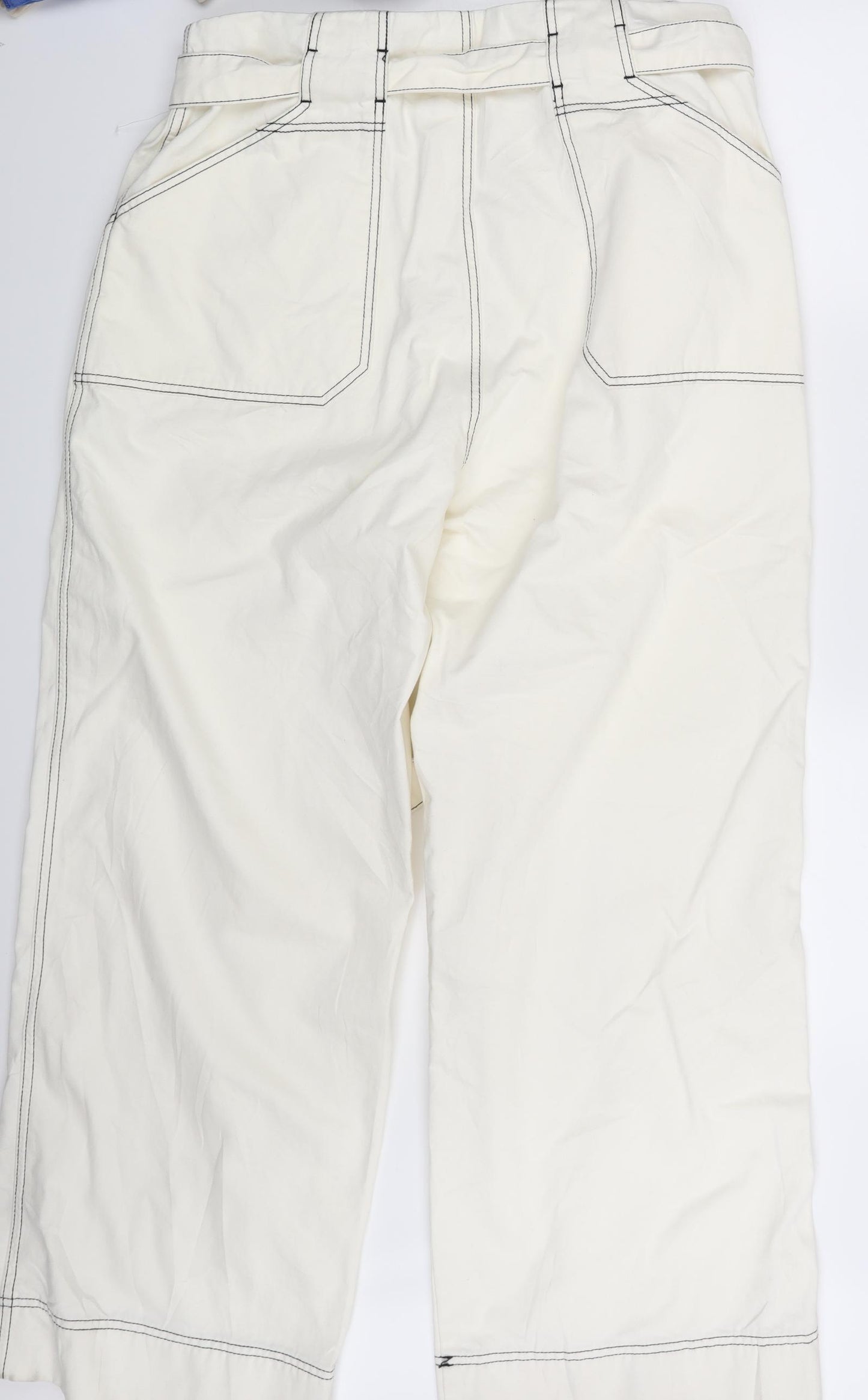 Wishne Womens Ivory  Denim Trousers  Size 18 L30 in