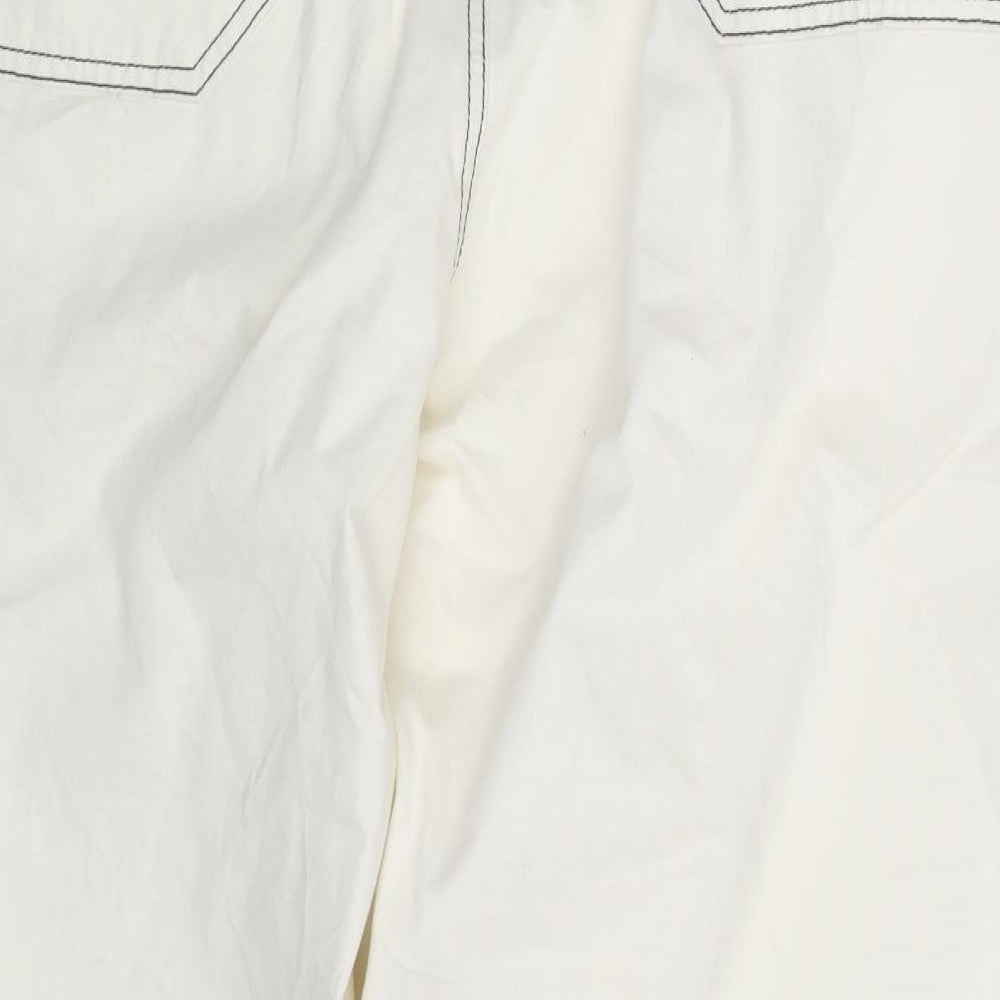 Wishne Womens Ivory  Denim Trousers  Size 18 L30 in