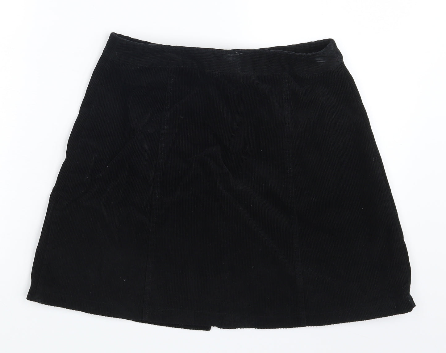 Cooperative Womens Black  Corduroy Mini Skirt Size S