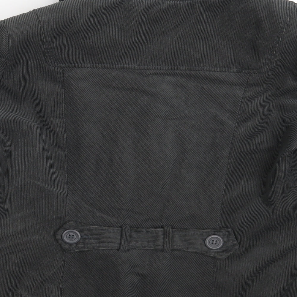 Klass Womens Grey  Corduroy Jacket Blazer Size 18