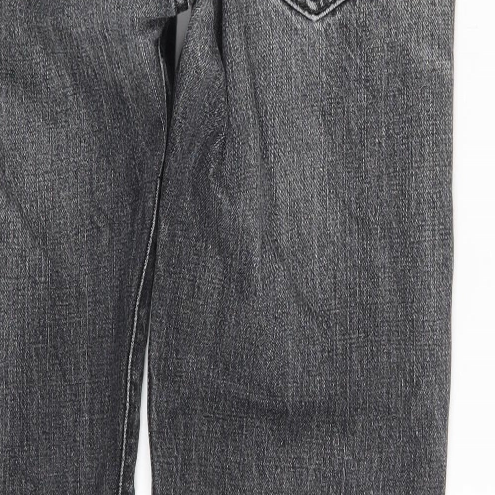 Levi's Mens Grey  Denim Straight Jeans Size 34 in L30 in