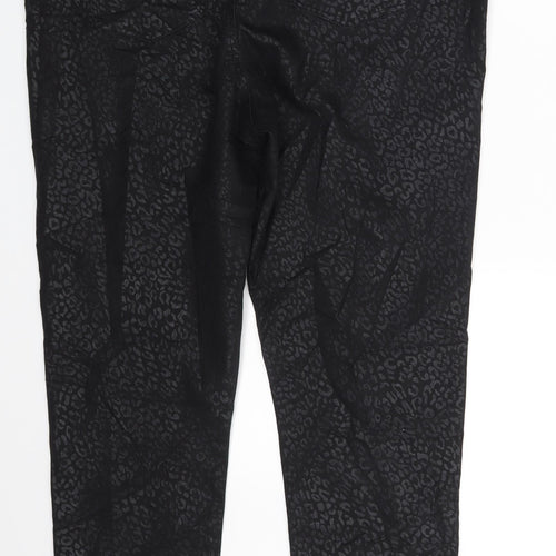 Yours Womens Black Animal Print  Jegging Leggings Size 20 L29 in